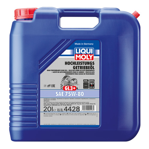 LIQUI MOLY OLEO EMBRAIAGEM HOCHL.GETR.ÖL(GL3+)75W80 20L